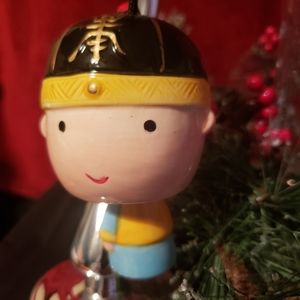 Unique Bobblehead Kokeshi Doll Ornament